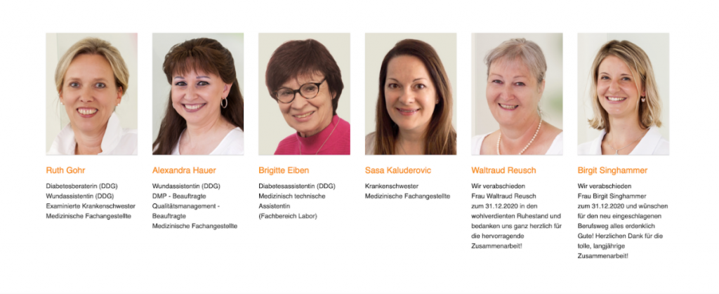 Praxisfotos Teamfoto vorher
