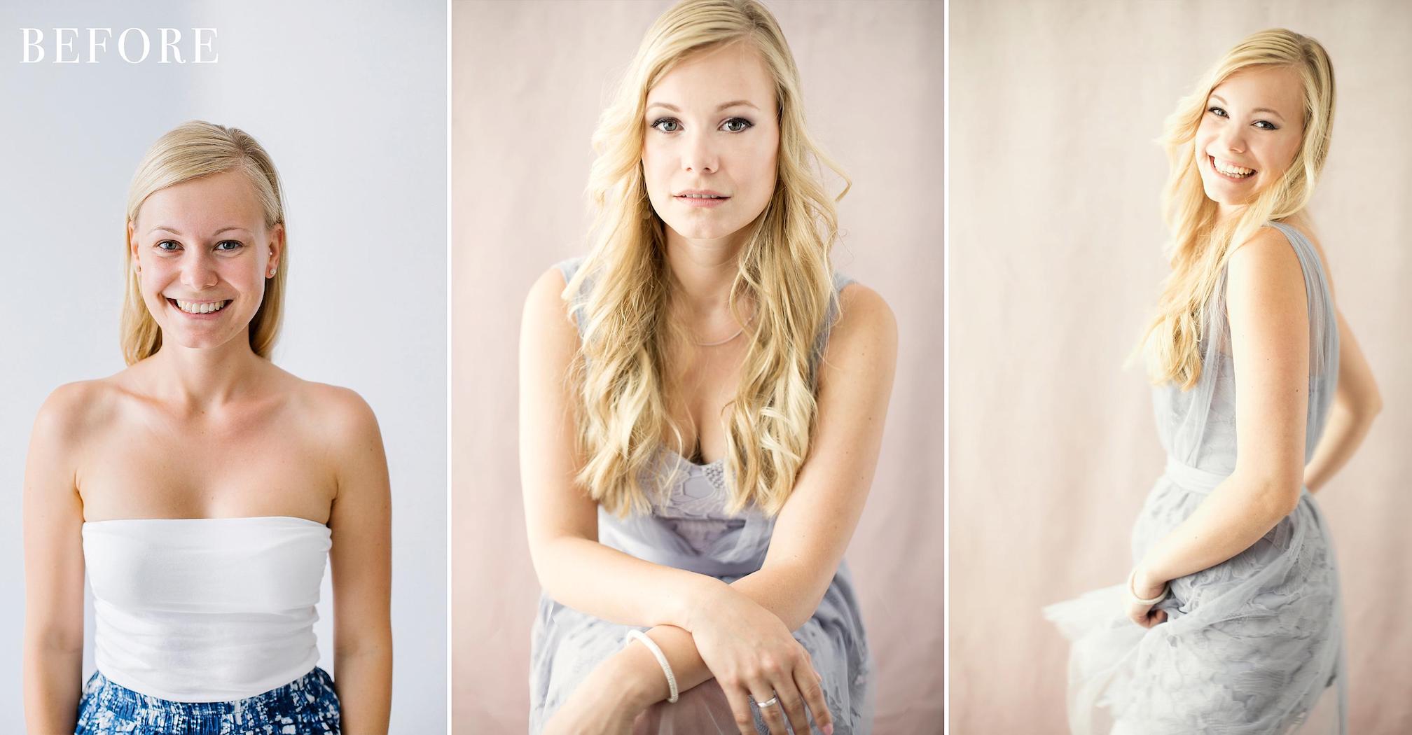 GlamourPortrait Muenchen Sindia Boldt PhotographyBeforeAfter 0010